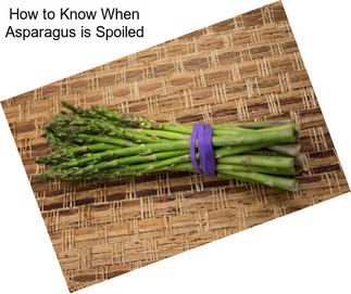 How to Know When Asparagus is Spoiled