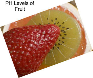 PH Levels of Fruit