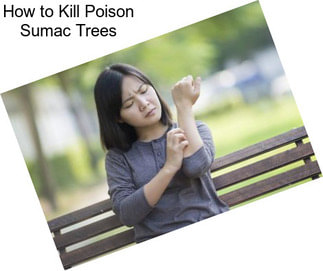 How to Kill Poison Sumac Trees