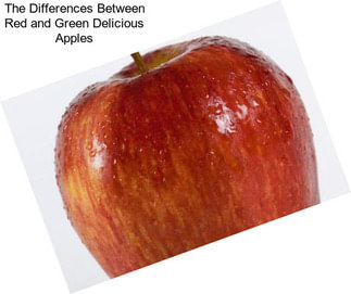The Differences Between Red and Green Delicious Apples