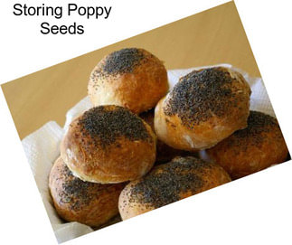 Storing Poppy Seeds