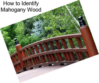 How to Identify Mahogany Wood