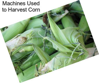 Machines Used to Harvest Corn