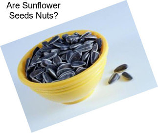 Are Sunflower Seeds Nuts?