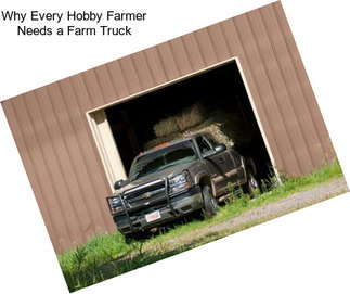 Why Every Hobby Farmer Needs a Farm Truck