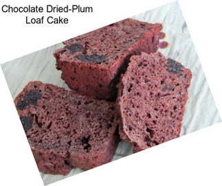 Chocolate Dried-Plum Loaf Cake