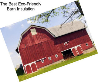 The Best Eco-Friendly Barn Insulation