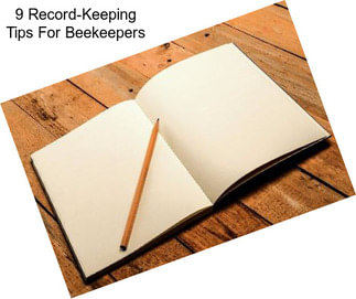 9 Record-Keeping Tips For Beekeepers
