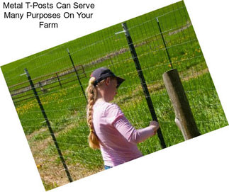 Metal T-Posts Can Serve Many Purposes On Your Farm