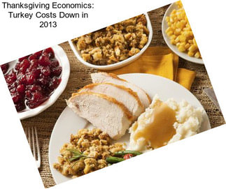 Thanksgiving Economics: Turkey Costs Down in 2013