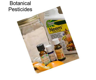 Botanical Pesticides