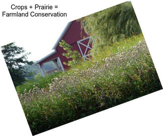 Crops + Prairie = Farmland Conservation