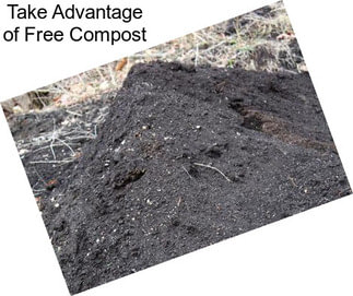 Take Advantage of Free Compost