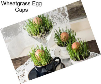 Wheatgrass Egg Cups
