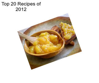 Top 20 Recipes of 2012