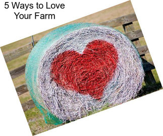 5 Ways to Love Your Farm