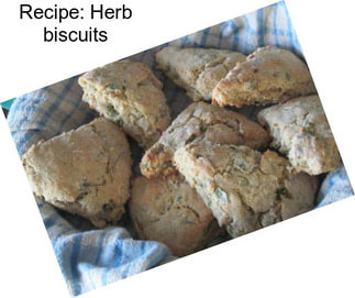 Recipe: Herb biscuits