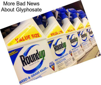 More Bad News About Glyphosate