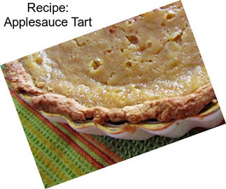 Recipe: Applesauce Tart