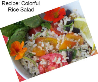 Recipe: Colorful Rice Salad