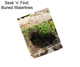 Seek \'n\' Find: Buried Waterlines