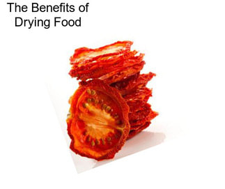 The Benefits of Drying Food