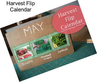 Harvest Flip Calendar