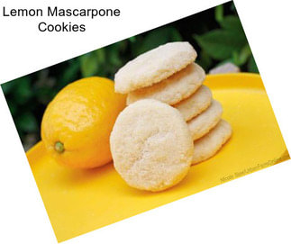 Lemon Mascarpone Cookies
