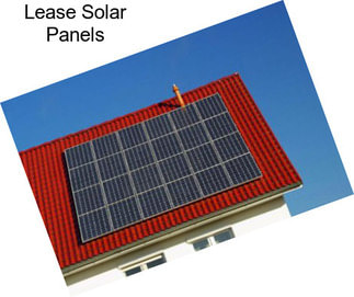 Lease Solar Panels