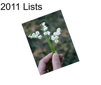 2011 Lists