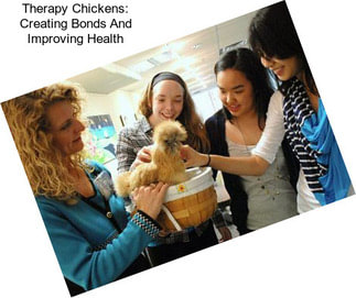 Therapy Chickens: Creating Bonds And Improving Health