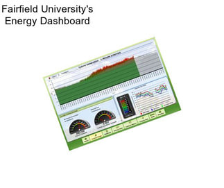 Fairfield University\'s Energy Dashboard
