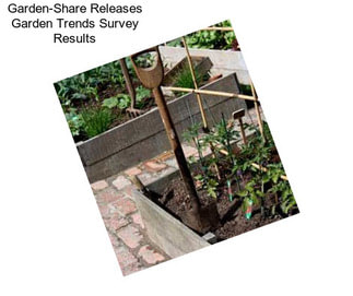 Garden-Share Releases Garden Trends Survey Results