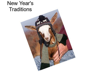 New Year\'s Traditions