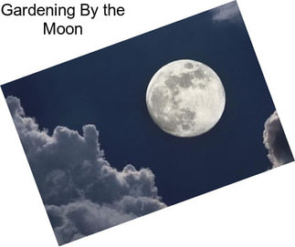 Gardening By the Moon