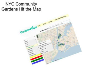 NYC Community Gardens Hit the Map