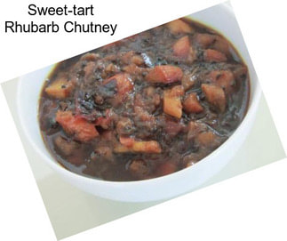 Sweet-tart Rhubarb Chutney