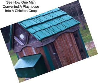 See How One Man Converted A Playhouse Into A Chicken Coop