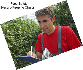 4 Food Safety Record-Keeping Charts