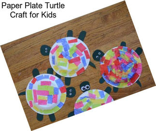 Paper Plate Turtle Craft for Kids