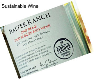 Sustainable Wine