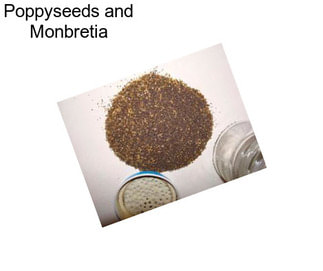 Poppyseeds and Monbretia