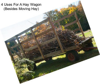 4 Uses For A Hay Wagon (Besides Moving Hay)