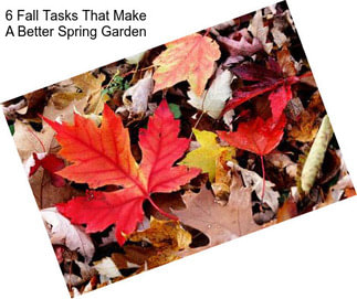 6 Fall Tasks That Make A Better Spring Garden