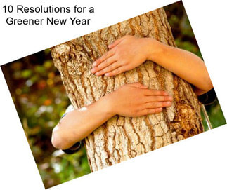 10 Resolutions for a Greener New Year