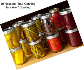 10 Reasons Your Canning Jars Aren\'t Sealing