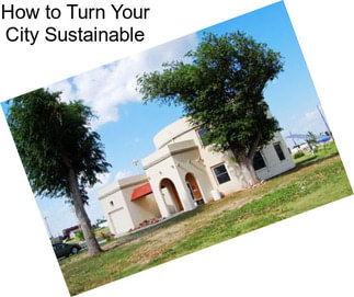 How to Turn Your City Sustainable