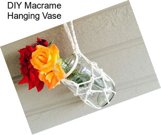 DIY Macrame Hanging Vase