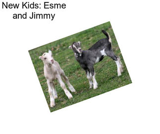 New Kids: Esme and Jimmy