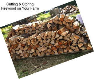 Cutting & Storing Firewood on Your Farm